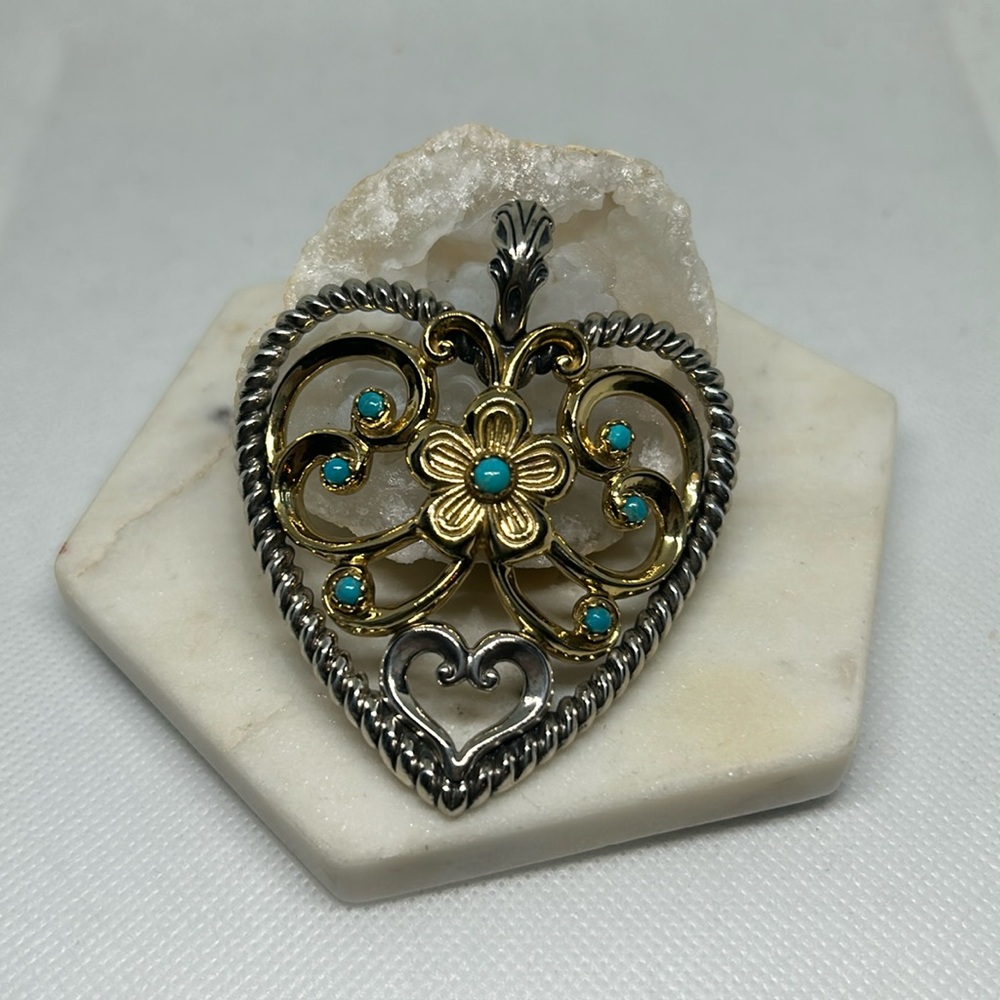 Carolyn Pollack Relios American West 925 & brass enhancer